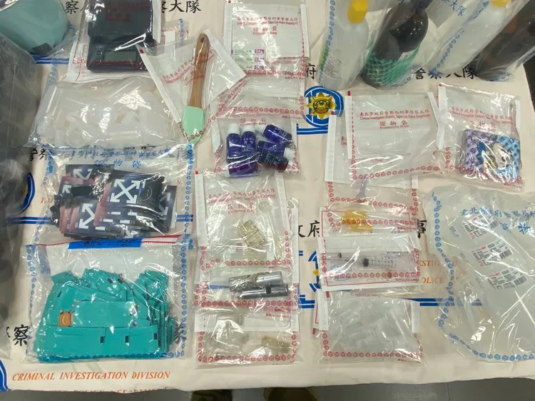 警方查獲毒品分裝場。警方提供