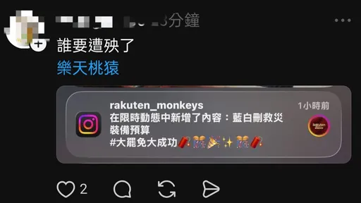 樂天桃猿IG誤PO「大罷免大成功」 調查報告出爐