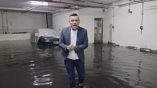 台中大里運動公園地下停車場車輛泡水 停管處:協助車損理賠