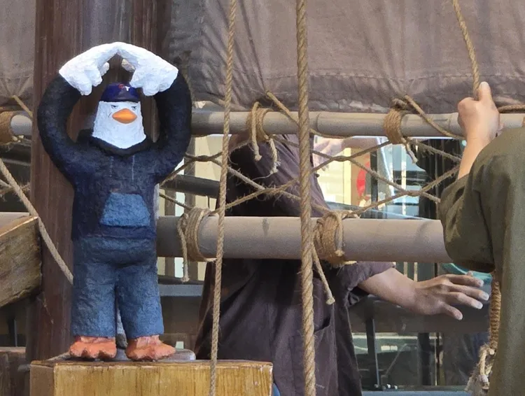 博物館結合棒球主題設計「尋找棒球小鴨」。擷取自國立台灣歷史博物館臉書