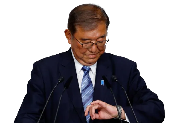 石破茂的任期似已在倒數中。資料照片