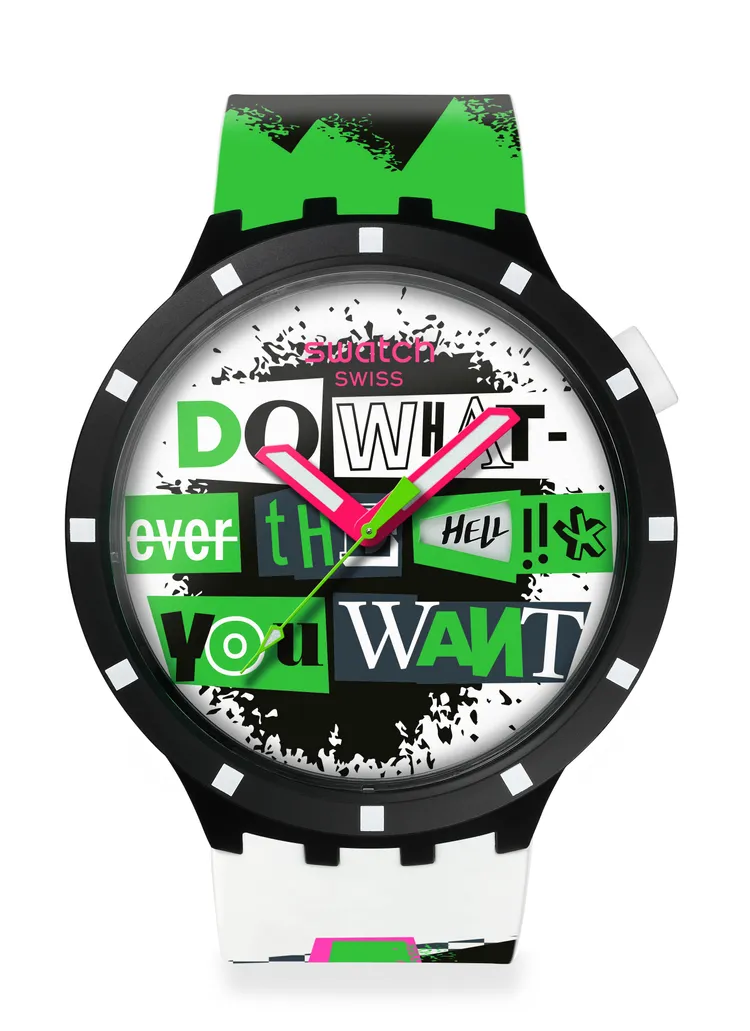 Swatch NO RULES系列LASH OUT腕錶，4500元。品牌提供