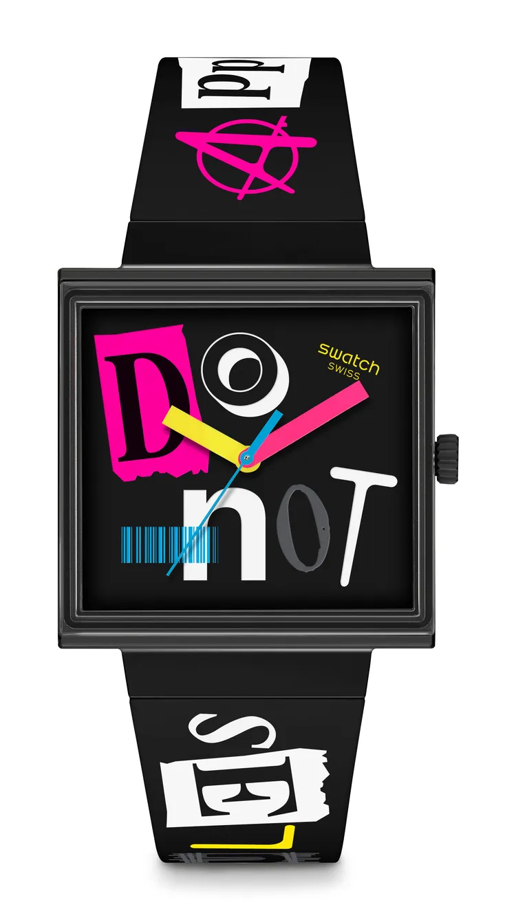 Swatch NO RULES系列PIERCED EDGE腕錶，3450元。品牌提供