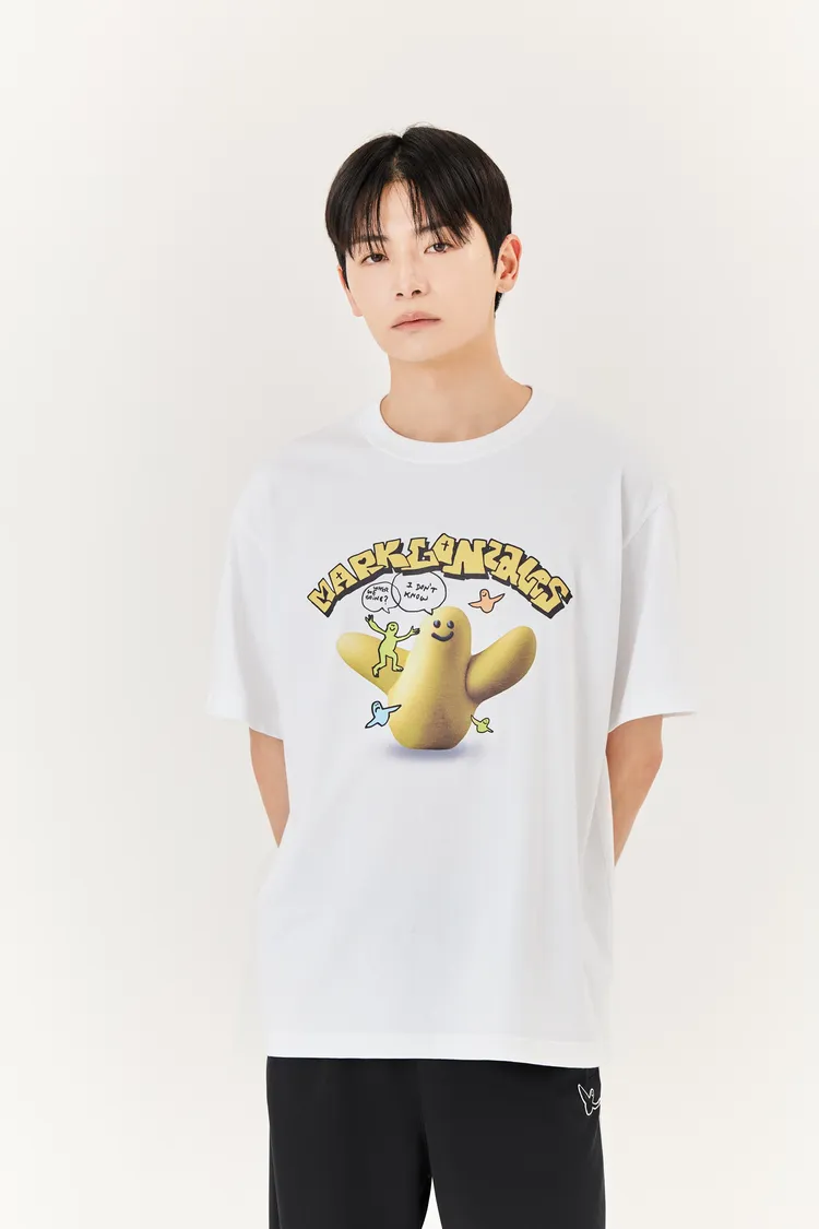 Mark Gonzales CLAY小天使T恤，1880元。品牌提供