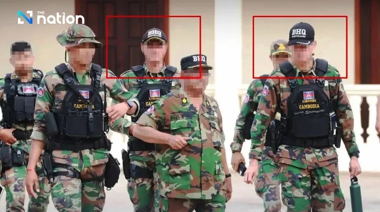 泰國社群平台傳言俄國傭兵協助柬埔寨軍隊攻擊泰國。翻攝《民族報》