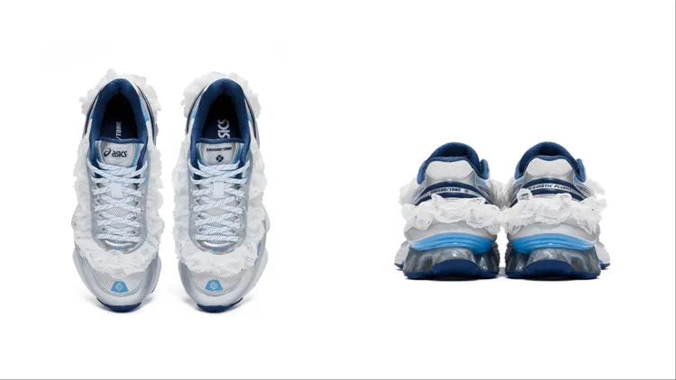 GEL-KINETIC FLUENT鞋身皆以蕾絲裙擺點綴。品牌提供