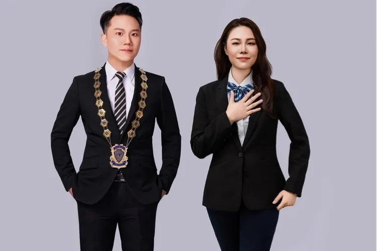 首屆《巾幗羽英盃》由JCI汐科國際青年商會會長宋昀哲(左)、張瑞軒(右)共同舉辦。主辦單位提供