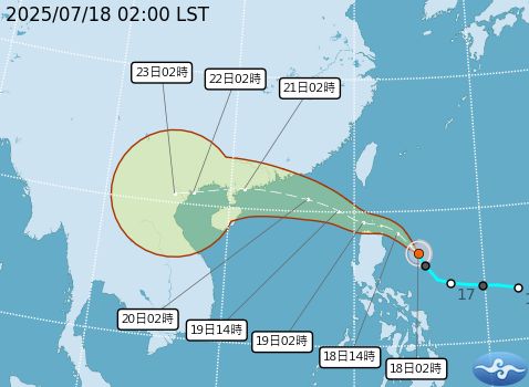 薇帕颱風挾大量降雨！這2區紫爆「非常糟」　西半部應可逃過