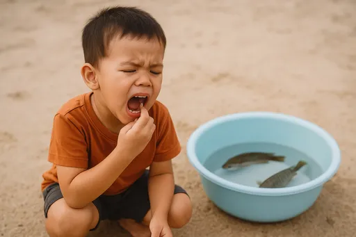 有圖慎入!4歲童戲水忽然狂咳吐血 開刀拿出7公分活魚