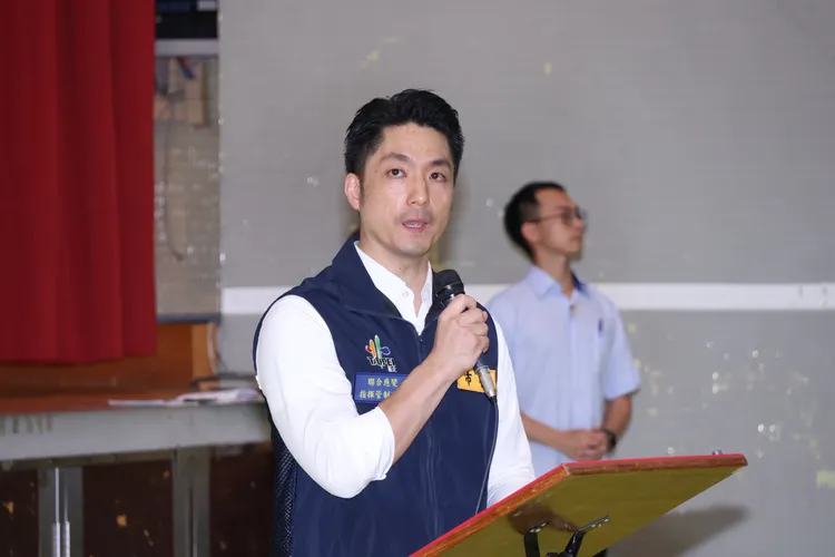 蔣萬安致詞多次強調國內應團結一致。莊宗達攝