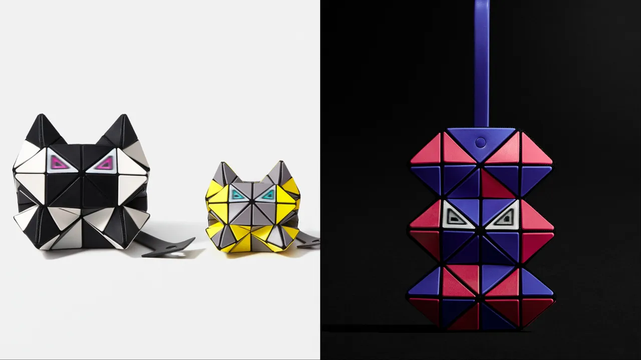 BAO BAO ISSEY MIYAKE秋冬推出超吸睛的貓咪包。品牌提供