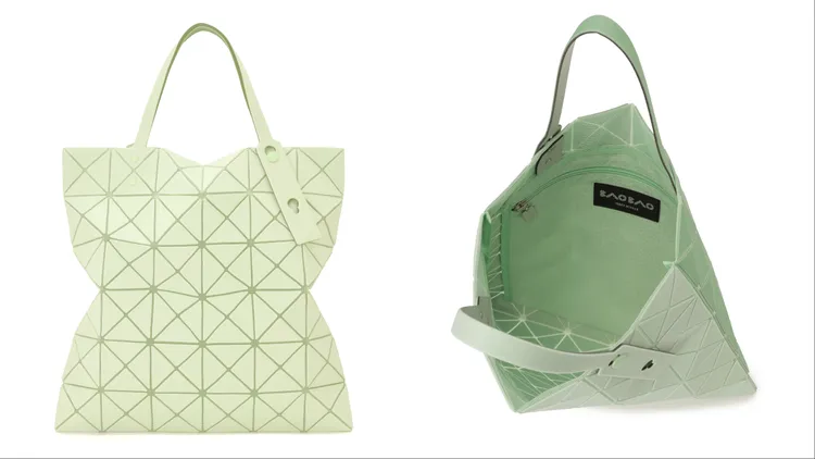 BAO BAO ISSEY MIYAKE LUCENT W COLOR雙色托特包，1萬6200元。品牌提供