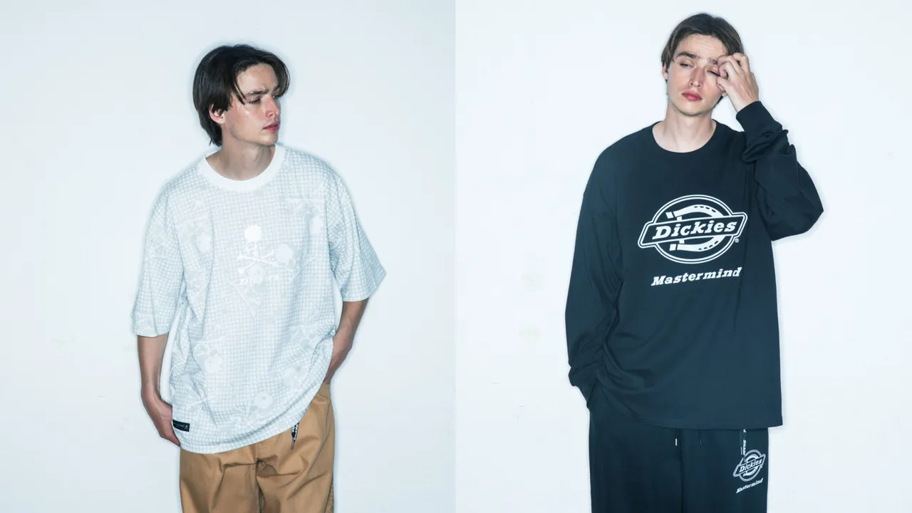 Dickies X mastermind JAPAN短袖上衣2580元、长袖上衣2980元。品牌提供