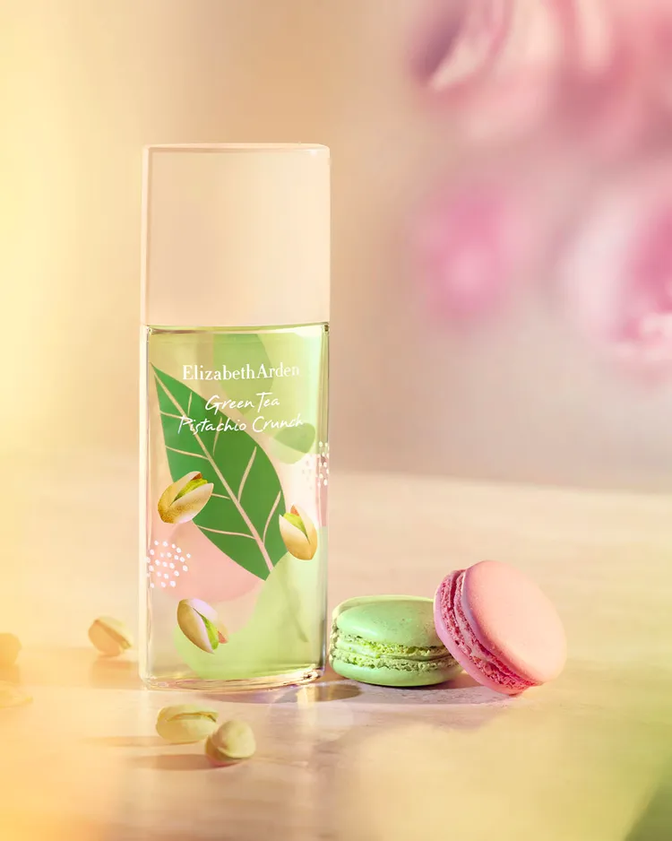 伊麗莎白雅頓綠茶開心果香水，50ml／1020元、100ml／1800元。品牌提供