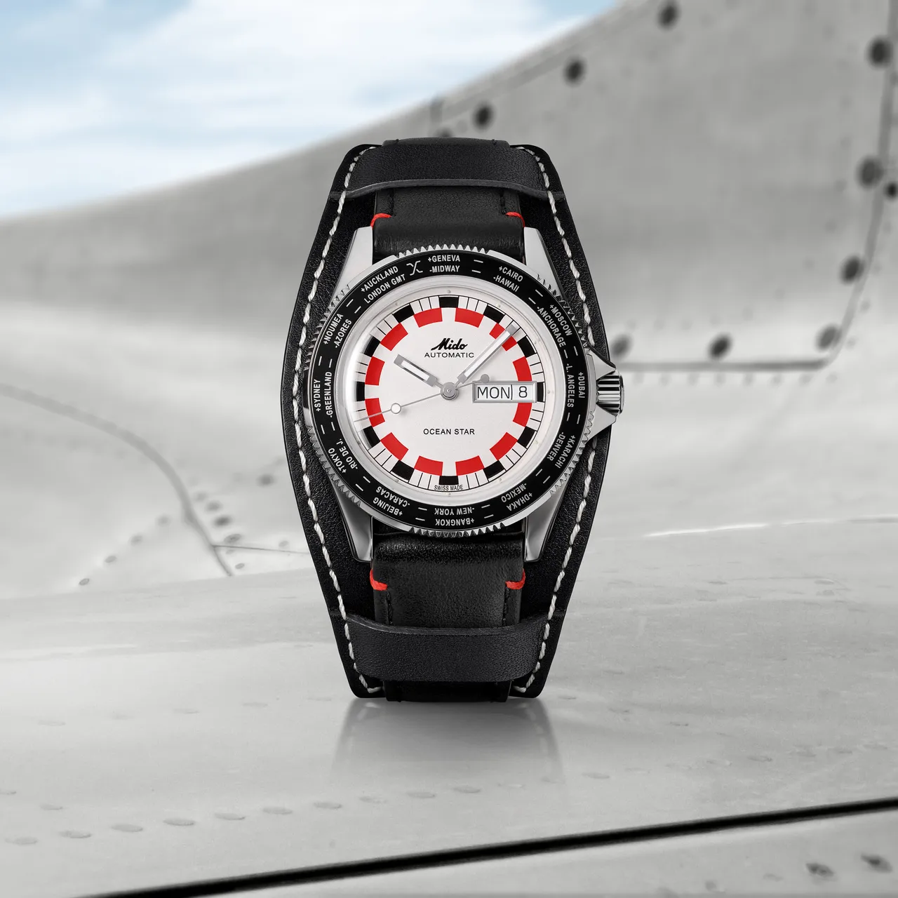 MIDO全新推出Ocean Star Worldtimer世界时区腕表。品牌提供