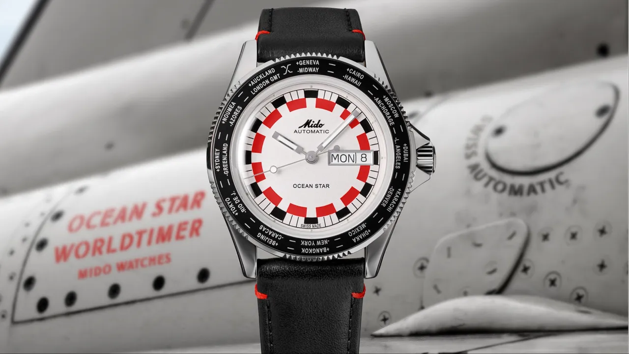 MIDO全新推出Ocean Star Worldtimer世界時區腕錶。品牌提供