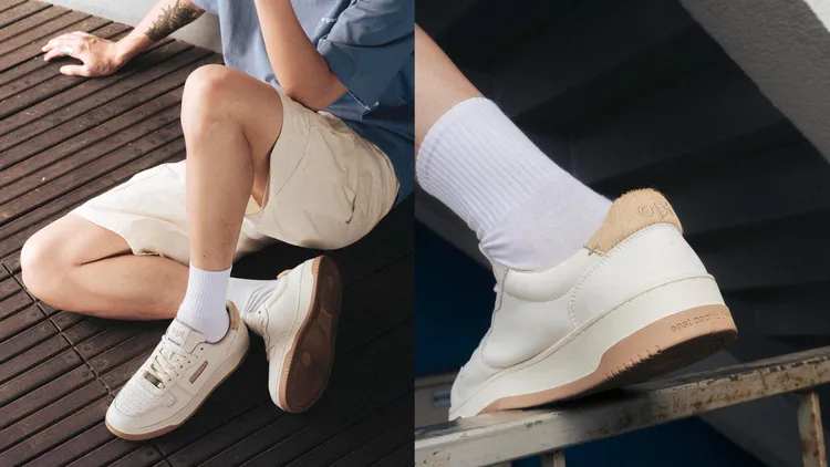 EPT COURT 經典皮革板鞋台灣限定色絨霧棕，3680元。品牌提供