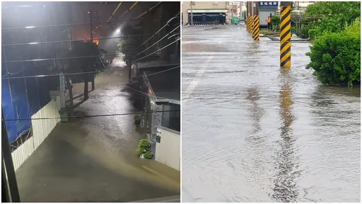大豪雨狂襲!台中多處淹水又停電 居民崩潰:水從浴室湧出來