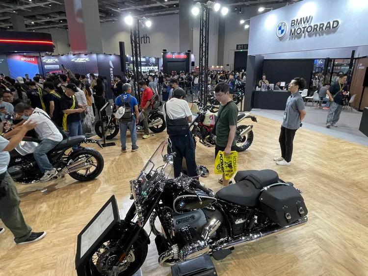BMW Motorrad展區。林浩昇攝