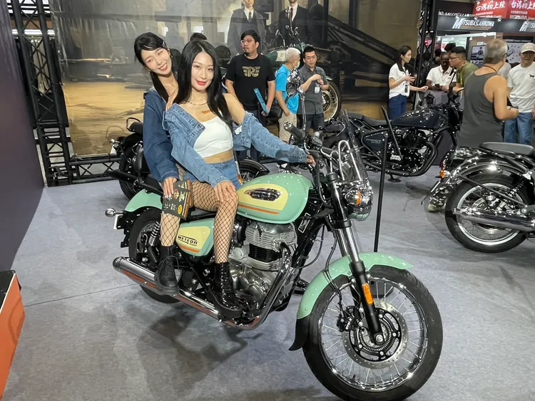 哈雷機車展區。林浩昇攝