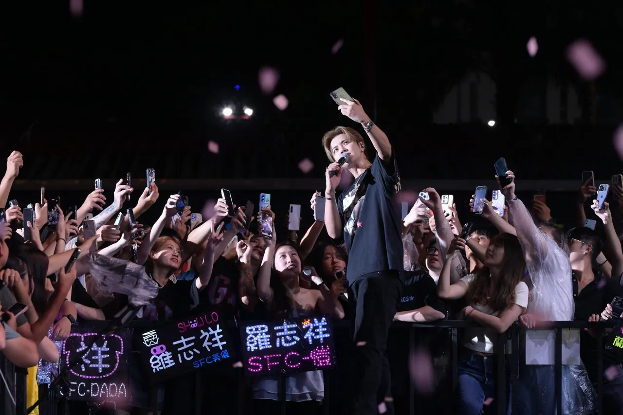 罗志祥「夏恋」闭幕夜,号召上万歌迷来花莲应援朝圣。三立提供