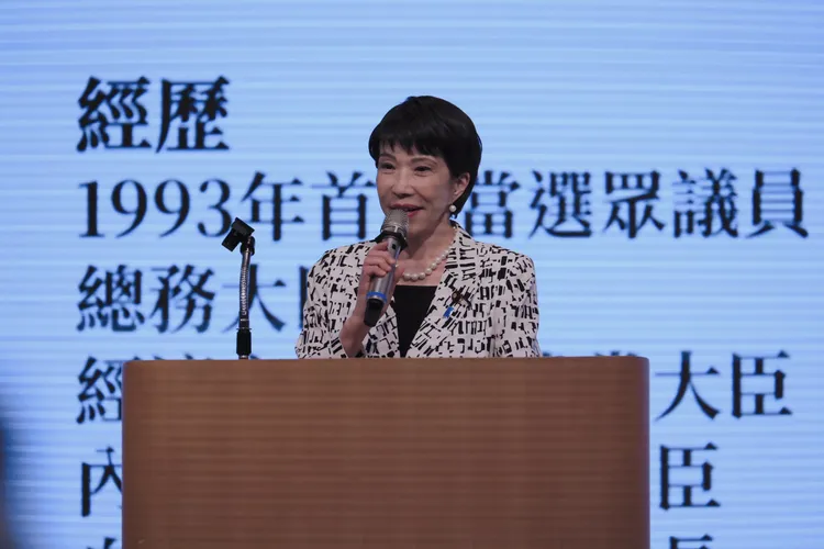 日本眾議員議員高市早苗。資料照片，記者李俊毅攝