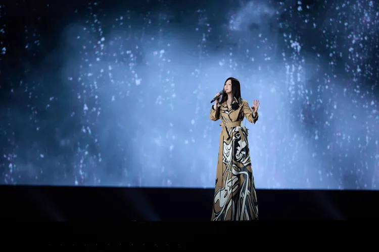 江蕙今晚於高雄巨蛋舉辦第四場演出。寬宏藝術提供