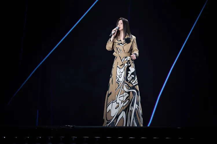 江蕙高雄開唱不忘受在地美食滋養，養胖2.5公斤。寬宏藝術提供