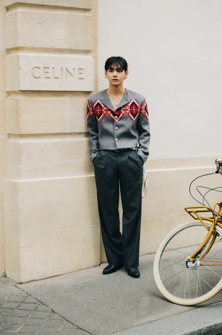 BTS成員V。品牌提供