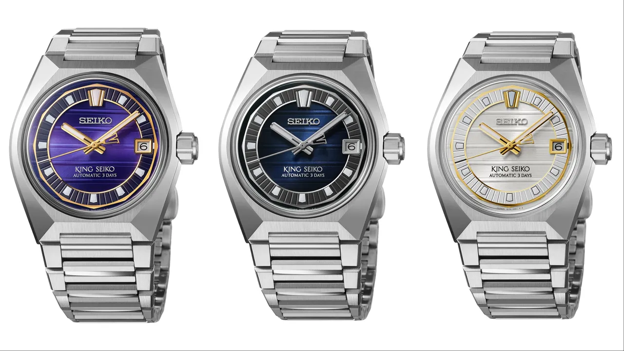 King Seiko全新VANAC設計系列錶款,各9萬5000元。品牌提供
