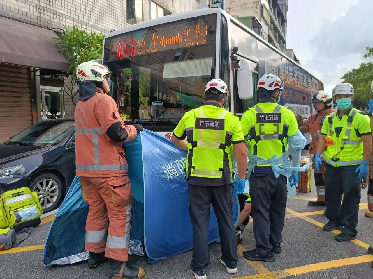 騎士脫困後已明顯死亡。新竹市消防局提供