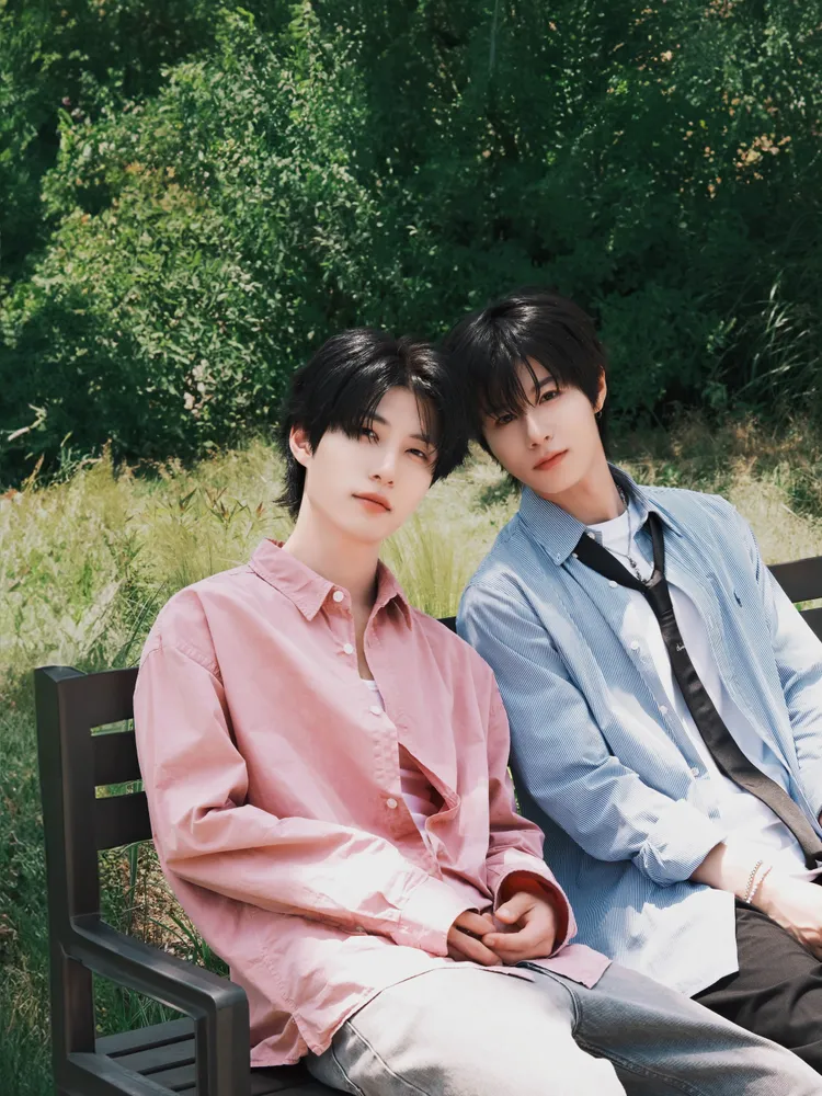 R1AN（左）曾是BTS的舞者，JIAHN愚人節生日許願成功 。 FU Entertainment提供