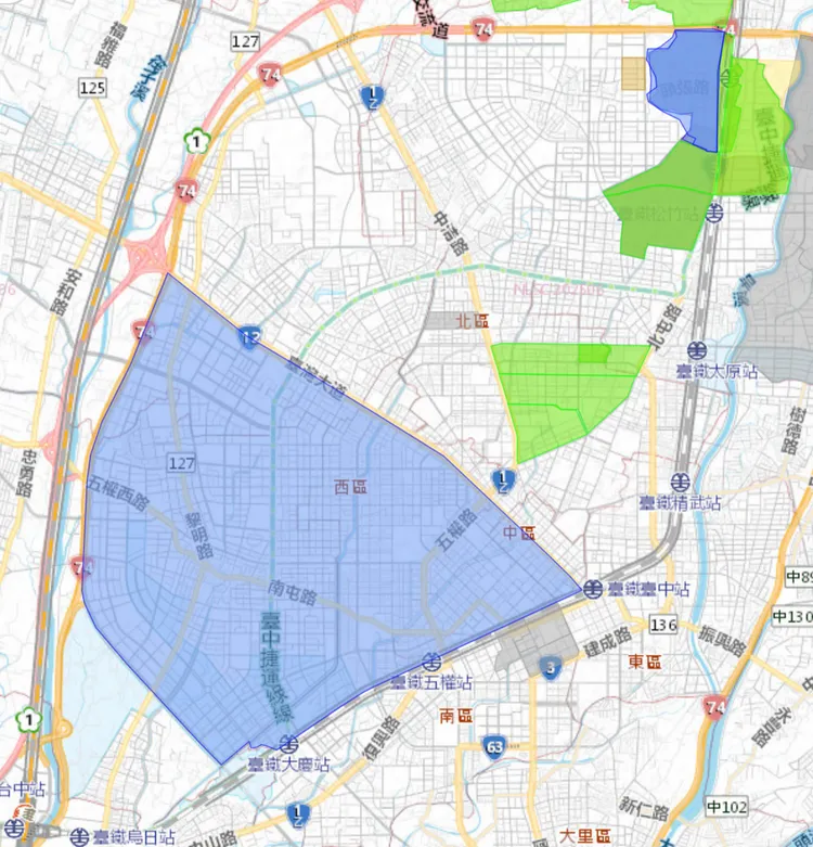 0717停水區域圖。水公司提供