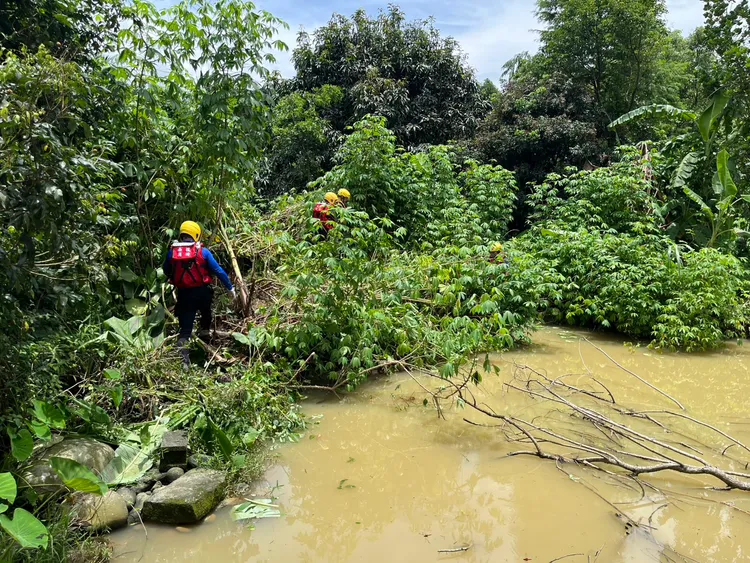 南投竹山一名男子出門買早餐失蹤4天，今天上午被發現陳屍住處附近水池內。民眾提供