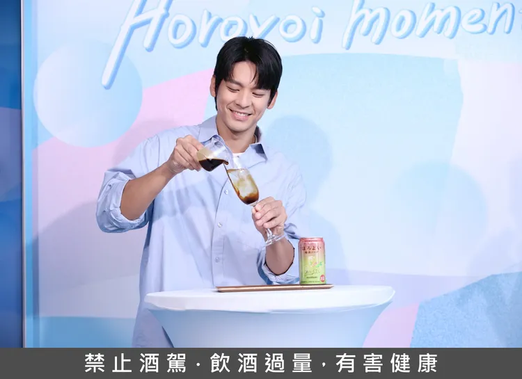 林柏宏出席品牌代言活動。彭欣偉攝