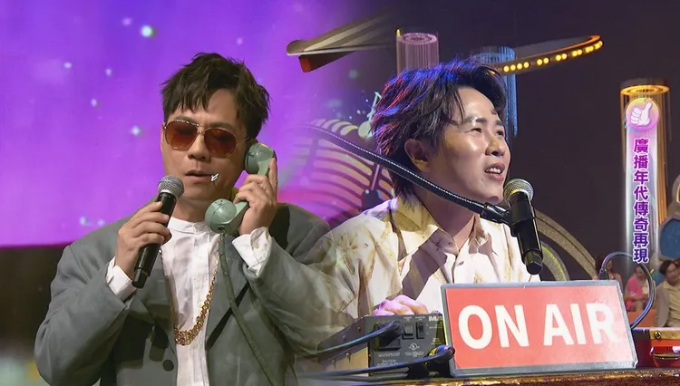 陳孟賢（右）接受陳隨意點歌。中視提供