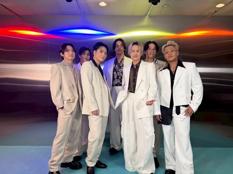 今市隆二（右三）是「三代目JSB」雙主唱之一。翻攝三代目 J SOUL BROTHERS X