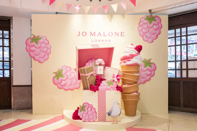 Jo Malone London覆盆莓奶霜冰淇淋快閃店。品牌提供
