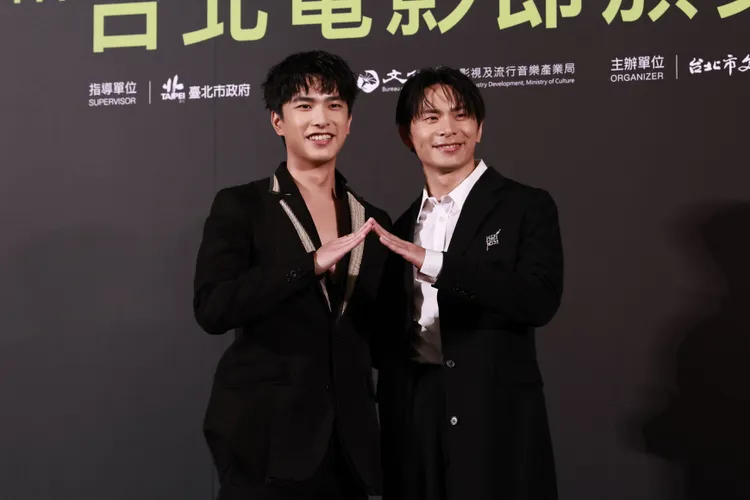 曾敬驊（左）以《我家的事》入圍最佳男配角。彭欣偉攝