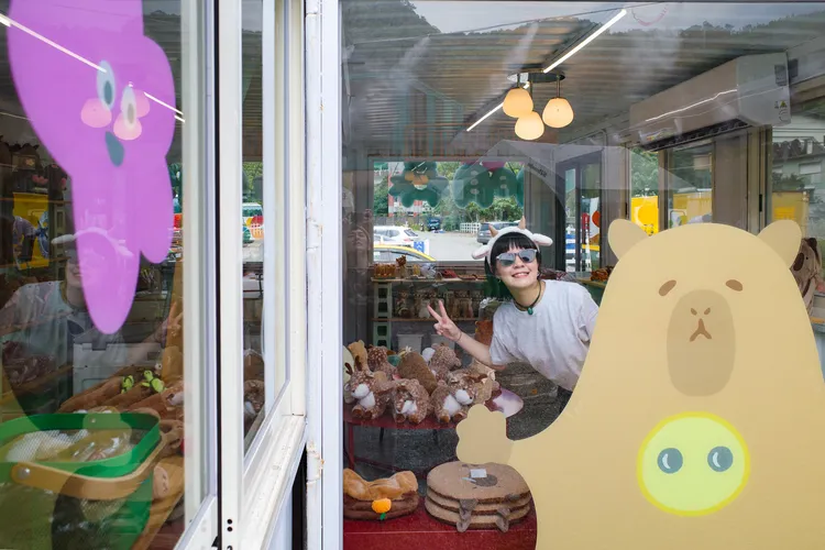 「森林小屋」販售各式周邊商品。萌萌森林物語提供