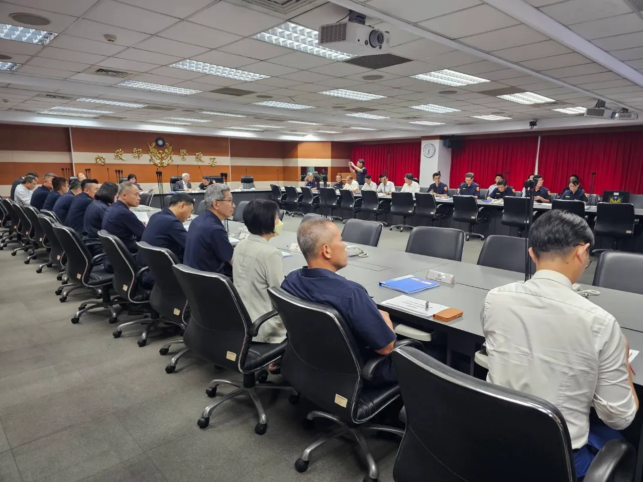 警政署今天邀集各相关警察机关干部进行视讯会议。警方提供