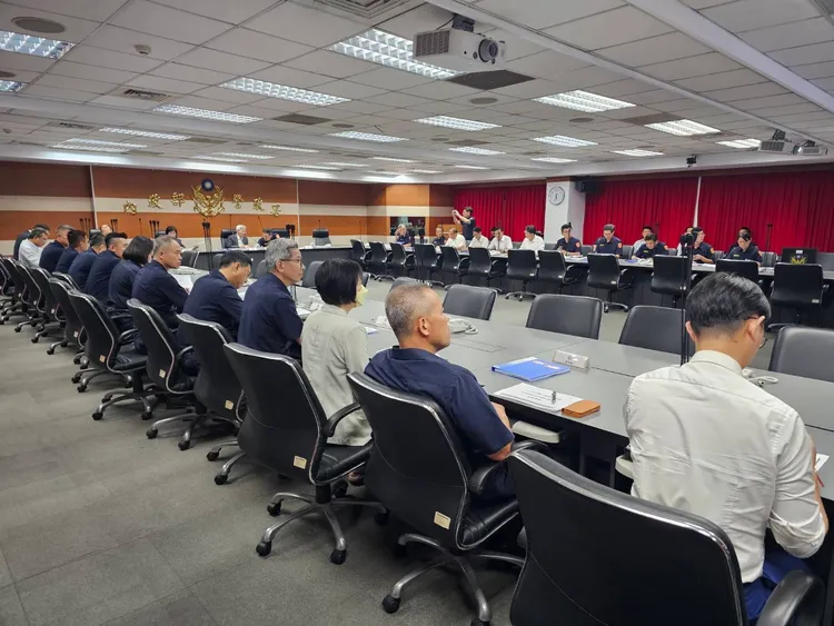 警政署今天邀集各相關警察機關幹部進行視訊會議。警方提供