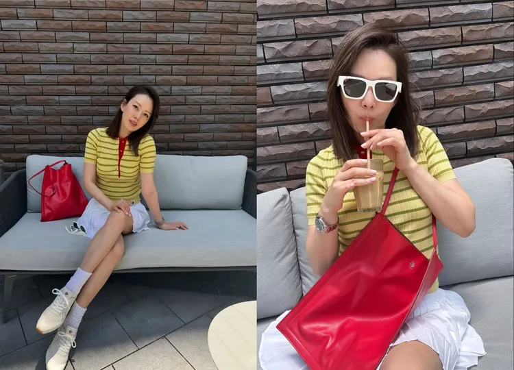 Melody則是愛上Beckett系列托特包的鬆弛感。翻攝Melody IG