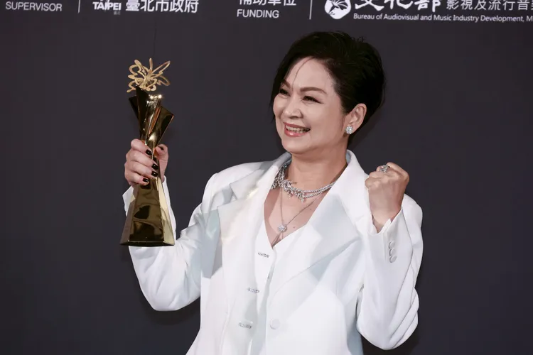 楊貴媚樂拿獎。彭欣偉攝