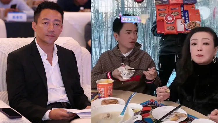 吳宗憲（中）和汪小菲（左）交情好，曾與張蘭一起直播。翻攝微博