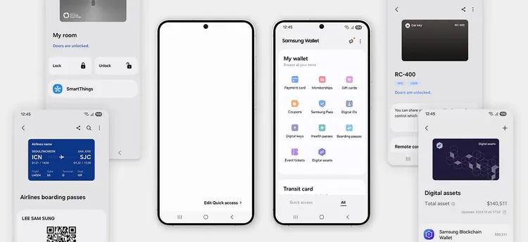 Samsung Wallet集中管理數位鑰匙、門禁卡、登機證與票券，手機一機搞定所有通行與支付。三星官網