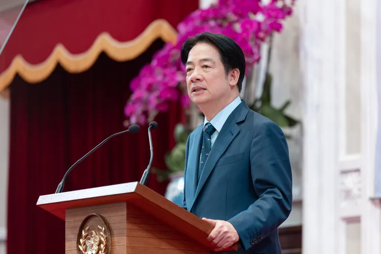 羅友志點出總統賴清德和蔡英文執政的對比。總統府提供