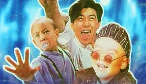 釋小龍（左起）、林志穎、郝劭文主演《笑林小子》風靡兩岸三地。翻攝愛奇藝