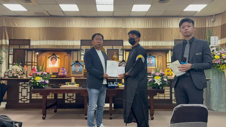 台中王家一家5口22日告別式。翻攝畫面