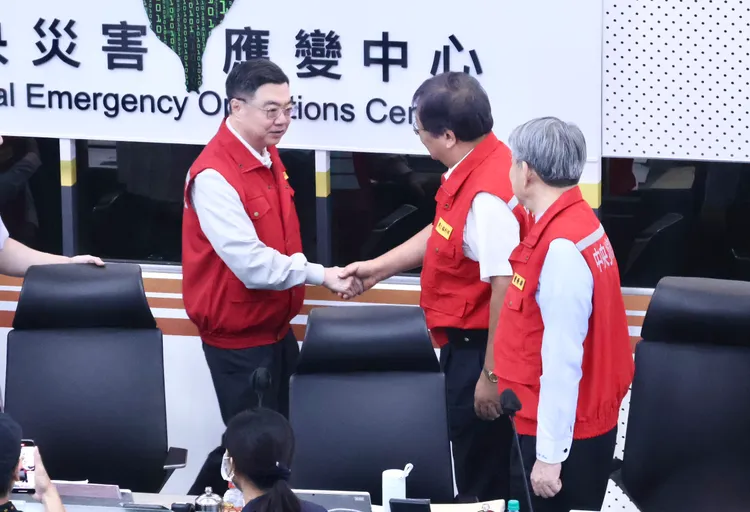 卓榮泰提到，總統賴清德下午也將到中央災害應變中心視導。莊宗達攝